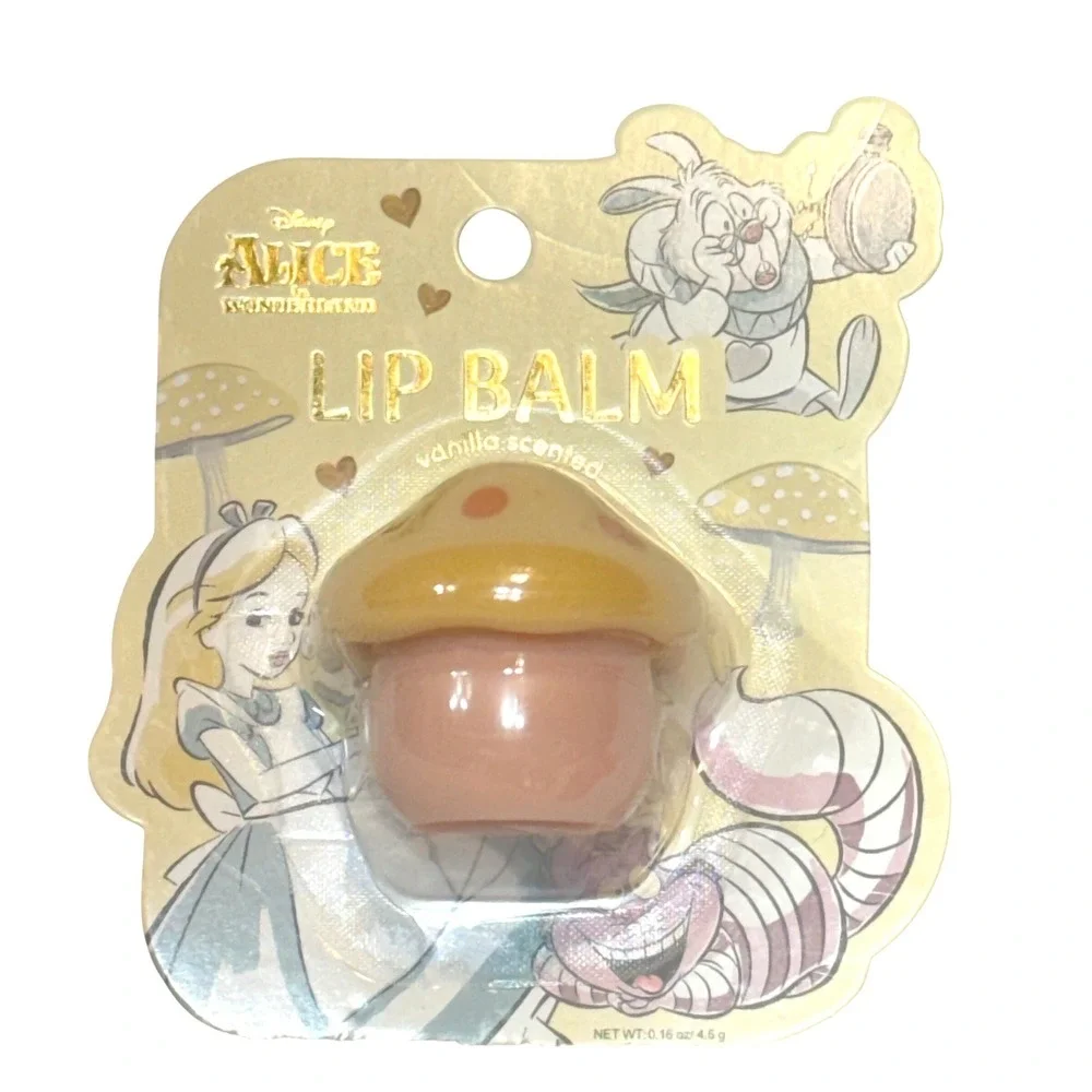 Disney Alice in Wonderland Lip Balm Womens OS Tan New‎ Mushroom Vanilla 0.16oz